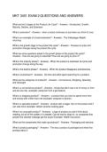 MKT 3401 EXAM 2 QUESTIONS AND ANSWERS