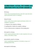 GLOBUS EXAM 1 ACTUAL TEST PAPER 2026 QUESTIONS WITH SOLUTIONS GRADED A&plus;