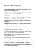 MKT 3401 EXAM 2 STUDY GUIDE