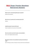 FAC-C &ndash; Practice Questions and Correct Answers &ndash; Exam Preparation Material