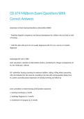 CD 674 Midterm Exam Questions With Correct Answers
