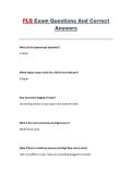 FLS &lpar;Fundamentals of Laparoscopic Surgery&rpar; &ndash; Exam Questions and Correct Answers &ndash; Study Guide