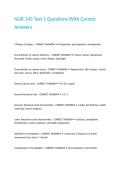 NUR 145 Test 1 Questions With Correct Answers&period;