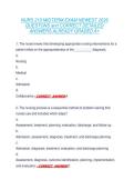 NURS 210 MIDTERM EXAM NEWEST 2026  QUESTONS and CORRECT DETAILED  ANSWERS ALREADY GRADED A&plus; 