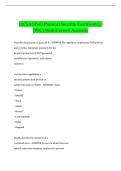 DCSA SPeD Physical Security Certification &lpar;PSC&rpar; &vert; Exam Questions & Verified Answers
