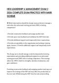 HESI LEADERSHIP & MANAGEMENT EXAM 2 2026 COMPLETE EXAM PRACTICE WITH MARK SCHEME