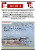 Test Bank for Fundamentals of Periodontal Instrumentation & Advanced Root Instrumentation 8th Edition Gehrig&comma; Sroda&comma; Saccuzzo &vert; All Modules &lpar;1&ndash;27&rpar; &vert;With Questions And Revised Correct Answers &Explanations&lpar;2026 &sol; 2027&rpar; 100&percnt; Guaranteed Pass &vert;&vert;Complete A&plus; Gu