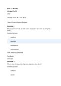  SCIN 130 Quiz 7 &vert; Score 91&sol;100 &vert; American Military University