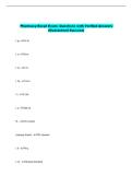 Pharmacy Excpt Exam- Questions with Verified Answers  &lpar;Guaranteed Success&rpar; 