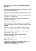 MKT 3401 FINAL EXAM &ndash; KARAM QUESTIONS AND ANSWERS