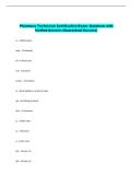 Pharmacy Technician Certification Exam- Questions with  Verified Answers &lpar;Guaranteed Success&rpar; 