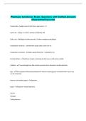 Pharmacy technician Exam- Questions with Verified Answers  &lpar;Guaranteed Success&rpar; 