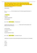 Study Guide &ndash; Wits Practice Exams &vert; 2026&ndash;2027 Questions & Verified Answers &lpar;A&plus; Exam Preparation&rpar;