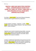 NC Dental Laws & Infection Control Exam &vert; 400&plus; Q&A &vert; Jurisprudence 2026