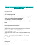 Pharmacy Technician Exam- Questions with Verified Answers  &lpar;Guaranteed Success&rpar; 