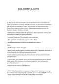 BIOL 350 FINAL EXAM