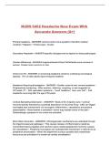 NURS 5462 Headache New Exam &vert; Practice Questions & Verified Answers