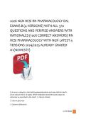 HESI Pharmacology And Pediatrics Double Pack