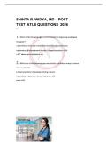 Study Guide &ndash; ATLS Post-Test Questions &lpar;2026&rpar; &vert; Exam Review & Verified Answers