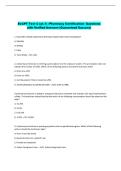 ExCPT Test C &lpar;pt&period;1&rpar; -Pharmacy Certification- Questions  with Verified Answers &lpar;Guaranteed Success&rpar; 