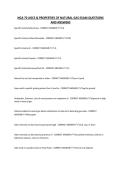 NGA 70 AOCS & PROPERTIES OF NATURAL GAS EXAM QUESTIONS AND ANSWERS