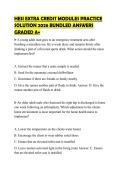 HESI EXTRA CREDIT MODULES PRACTICE SOLUTION 2026 BUNDLED ANSWERS GRADED A&plus;