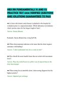 HESI RN FUNDAMENTALS V1 AND V2 PRACTICE TEST 2026 VERIFIED QUESTIONS AND SOLUTIONS GUARANTEED TO PASS
