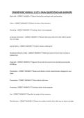 POWERPOINT MODULE 1 SET A EXAM QUESTIONS AND ANSWERS