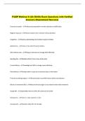 FiCEP Webinar 8 &lpar;Ch 58-60&rpar; Exam Questions with Verified  Answers &lpar;Guaranteed Success&rpar;