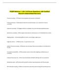 FiCEP Webinar 1 &lpar;Ch 1-8&rpar; Exam Questions with Verified  Answers &lpar;Guaranteed Success&rpar;