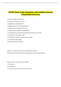 FICEP Study Guide Questions with Verified Answers  &lpar;Guaranteed Success&rpar;