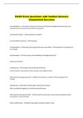 FiCEP Exam Questions with Verified Answers  &lpar;Guaranteed Success&rpar; 