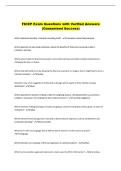 FICEP Exam Questions with Verified Answers  &lpar;Guaranteed Success&rpar; 