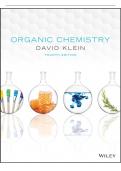 Test Bank &ndash; Organic Chemistry 4th Edition by David R&period; Klein &vert; Exam Questions & Solutions