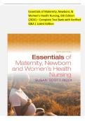 Test Bank &ndash; Essentials of Maternity&comma; Newborn & Women&rsquo;s Health Nursing 6th Edition &lpar;2024&rpar; &vert; Exam Questions & Verified Answers