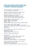 ABPD QE REVIEW QUESTIONS AND CORRECT VERIFIED ANSWERS