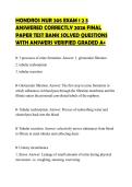 HONDROS NUR 205 EXAM 1 2 3 ANSWERED CORRECTLY 2026 FINAL PAPER TEST BANK SOLVED QUESTIONS WITH ANSWERS VERIFIED GRADED A&plus;