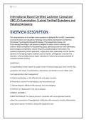 International Board Certified Lactation Consultant  &lpar;IBCLC&rpar; Examination &vert; Latest Verified Questions and  Detailed Answers
