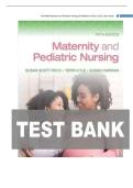 Test Bank &ndash; Maternity and Pediatric Nursing 5th Edition by Ricci&comma; Kyle & Carman &vert; Exam Questions & Solutions