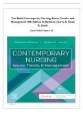 Test Bank &ndash; Contemporary Nursing&colon; Issues&comma; Trends&comma; and Management 10th Edition by Barbara Cherry & Susan R&period; Jacob &vert; Exam Questions & Solutions