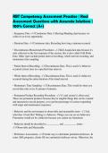 RBT Competency Assessment Practice &vert; Essential Practice Questions and Clearly Explained Answers &vert; 100&percnt; Correct &lpar;Verified&rpar;
