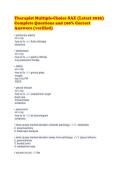Therapist Multiple-Choice SAE &lpar;Latest 2026&rpar; Complete Questions and 100&percnt; Correct Answers &lpar;verified&rpar;