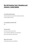 Bio 253 Hondros Test 2 Questions and Answers&vert; Latest Update