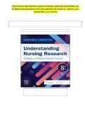 TEST BANK FOR UNDERSTANDING NURSING RESEARCH BUILDING AN  EVIDENCE-BASED PRACTICE&comma; 8TH EDITION BY SUSAN K&period;  GROVE&comma; ALL  CHAPTERS 1-14&comma; LATEST 
