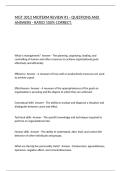 MGT 3013 MIDTERM REVIEW &num;1 - QUESTIONS AND ANSWERS - RATED 100&percnt; CORRECT&period;