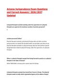 Arizona Jurisprudence Exam Questions and Correct Answers&vert; 2026&sol;2027 Updated