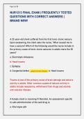 NUR1213 FINAL EXAM &vert; FREQUENTLY TESTED  QUESTIONS WITH CORRECT ANSWERS &vert;  BRAND NEW&excl;