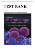Test Bank &ndash; Nester&rsquo;s Microbiology&colon; A Human Perspective 10th Edition by Anderson&comma; Salm&comma; Beins&comma; Nester & Allen &vert; Exam Questions & Solutions