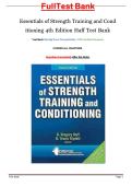 Test Bank &ndash; Essentials of Strength Training and Conditioning 4th Edition by Haff & Triplett &vert; Exam Questions & Solutions