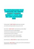 NUR 170 Exam 5 FUNDERMENTAL QUESTIONS AND VERIFIED CORRECT ANSWERS GRADED A&plus; -LATEST 2026-2027- 100- GUARANTEED PASS&period;docx